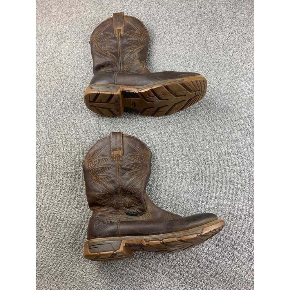 Irish Setter Boots Men 9 D Brown Marshall Leather Waterproof Square Toe Workwear